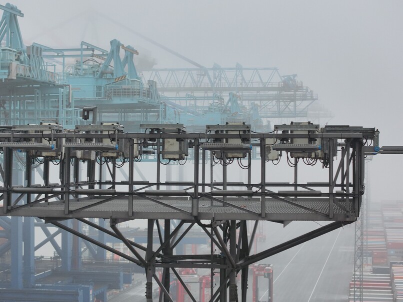 Port facility aerial inspection